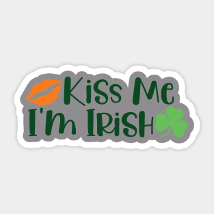 St. Patrick's Day - Kiss Me I'm Irish Sticker